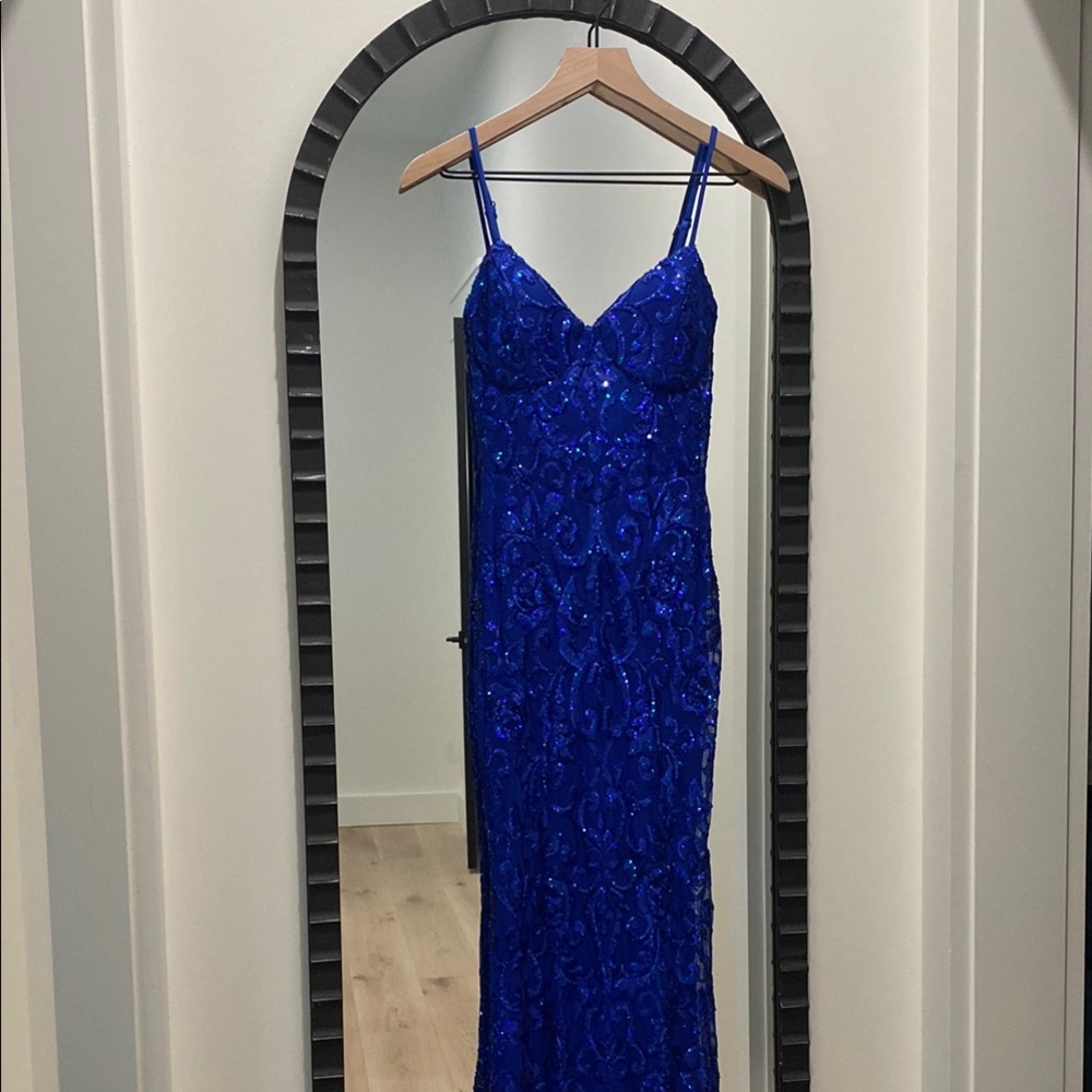 Windsor Blue Sequin Gown